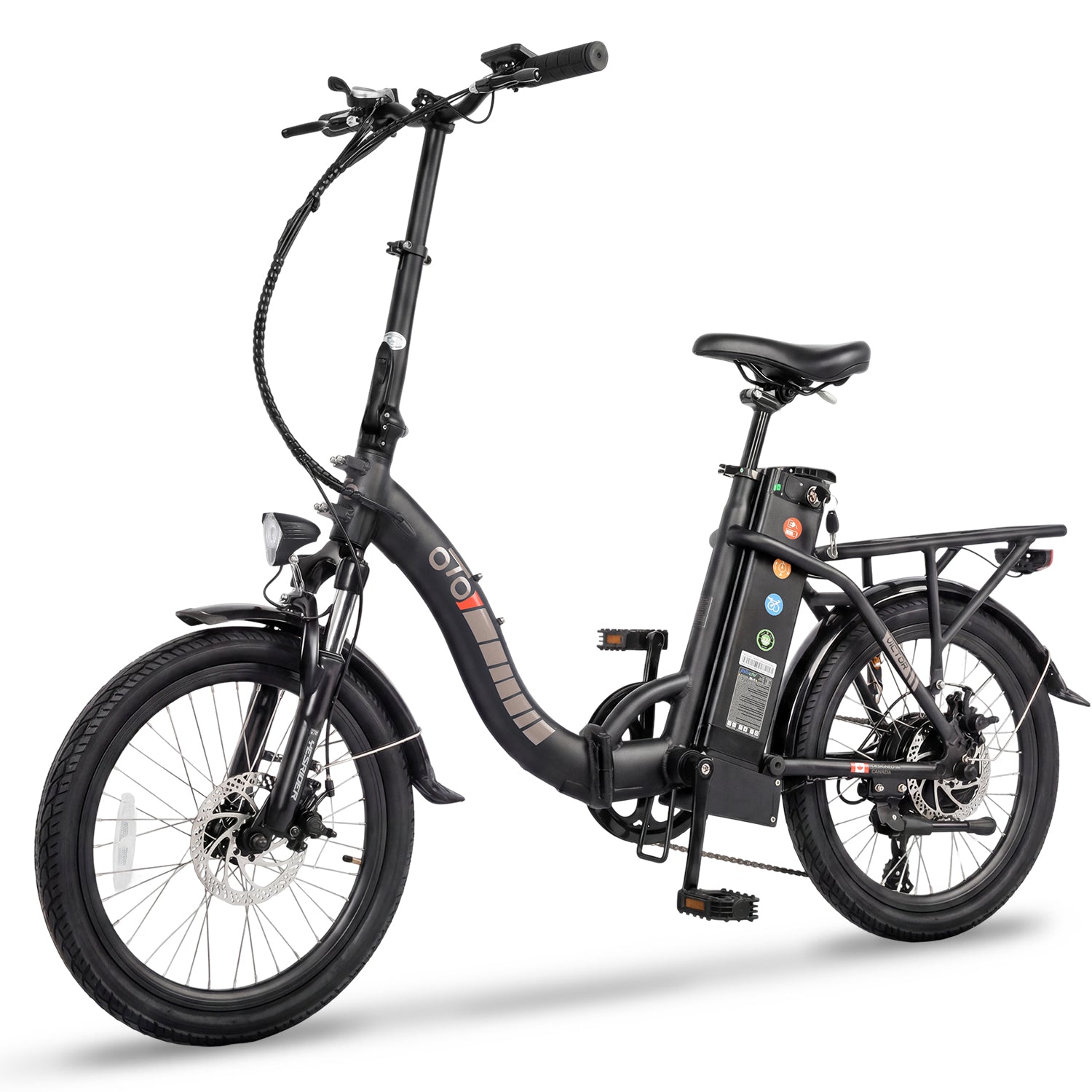OTO Victor | Compact 20" Folding Electric Bicycle – Ride the Wind Ebik