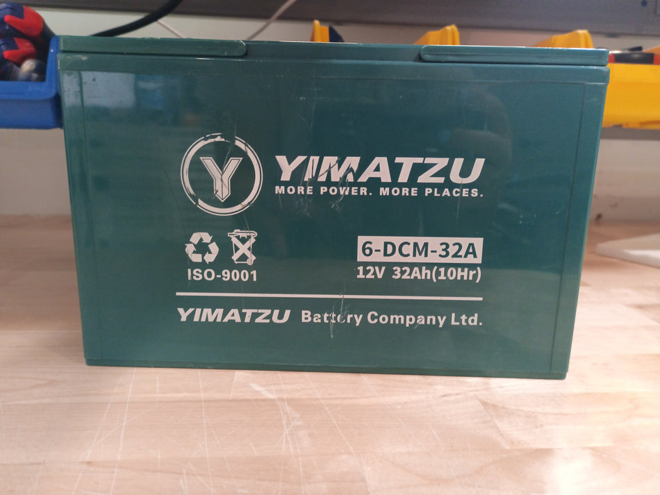 Lead Acid Battery 12V32AH Reconditoned Yimatzu and Emmo