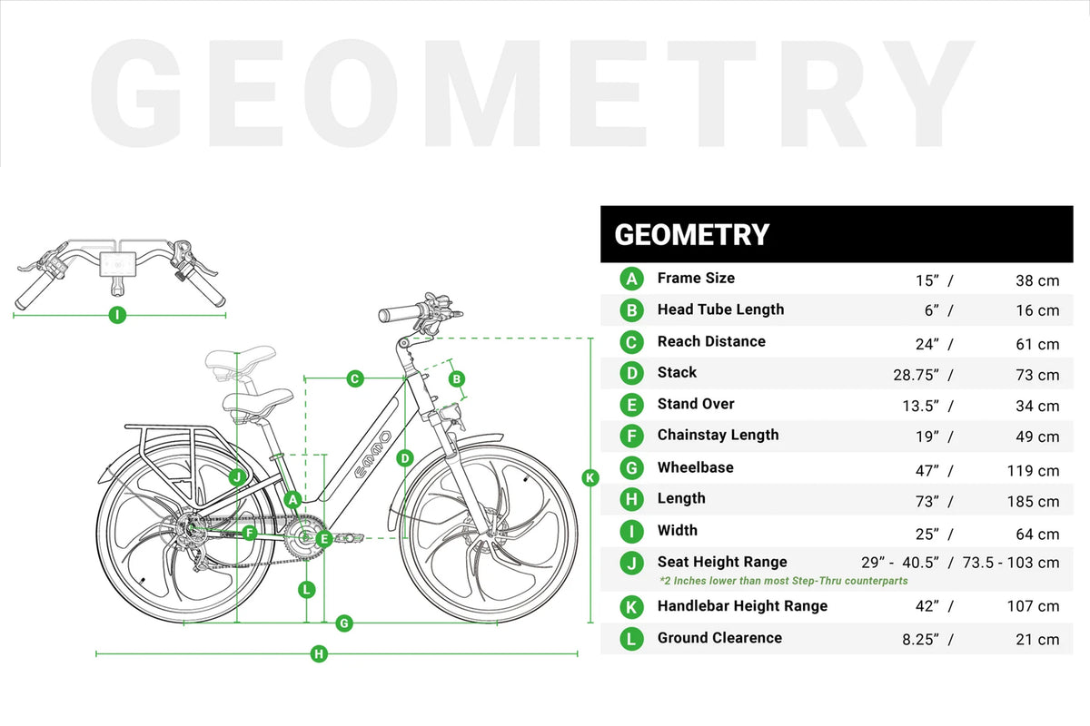 Emmo VMO PRO Step Thru Electric Bicycle
