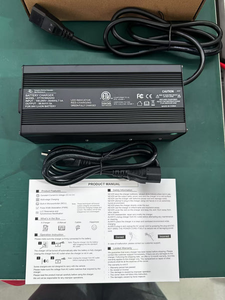 84V Emmo Charger Lithium 2 prong Plug 7amp