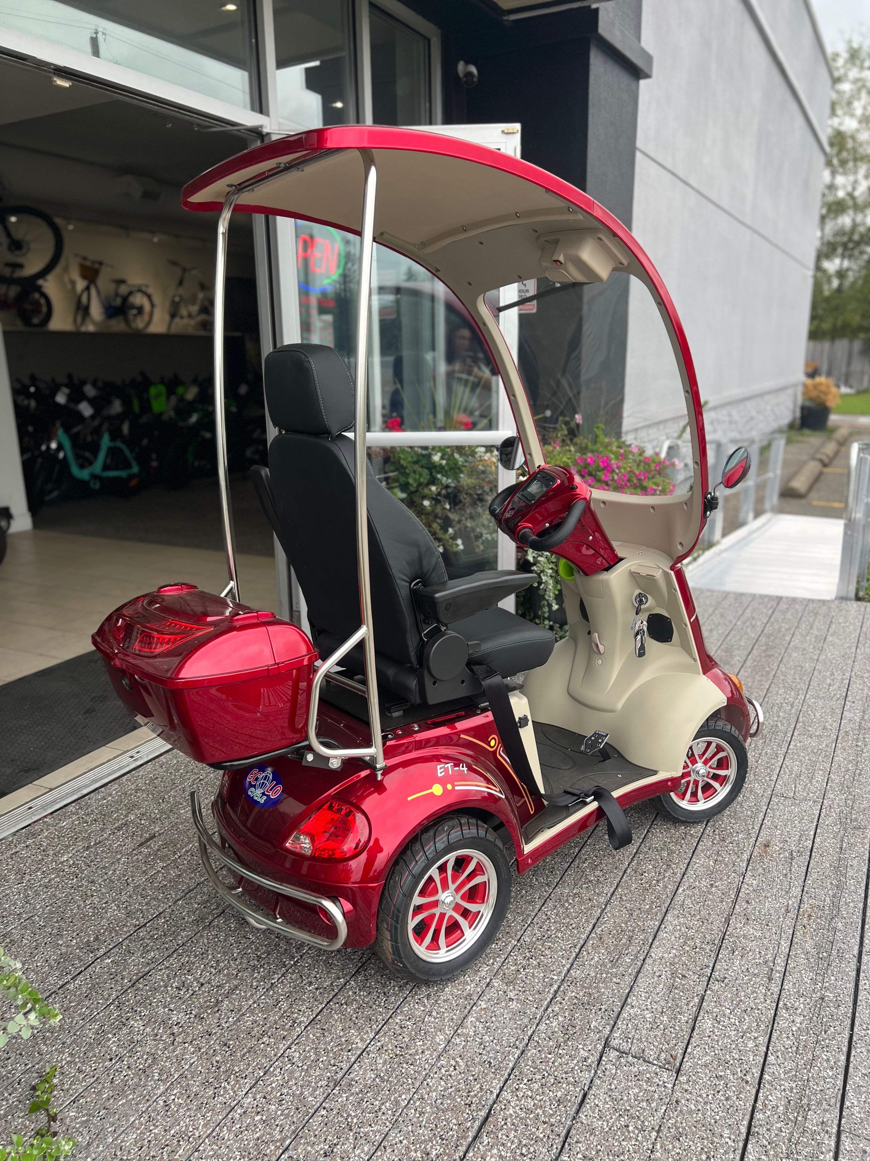 Ecolo ET4 Classic Mobility Scooter with Roof