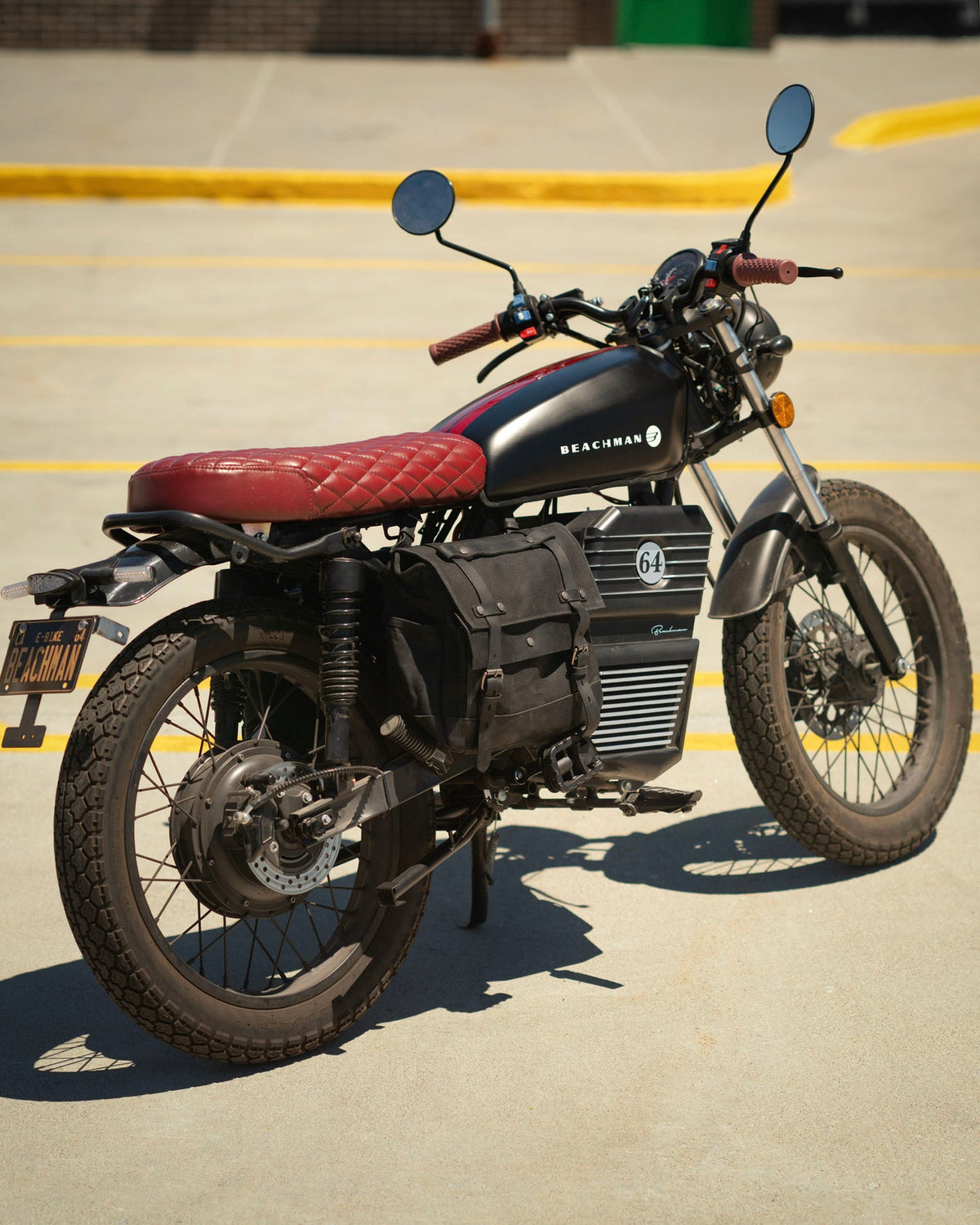 Beachman Midnight Black Saddlebag