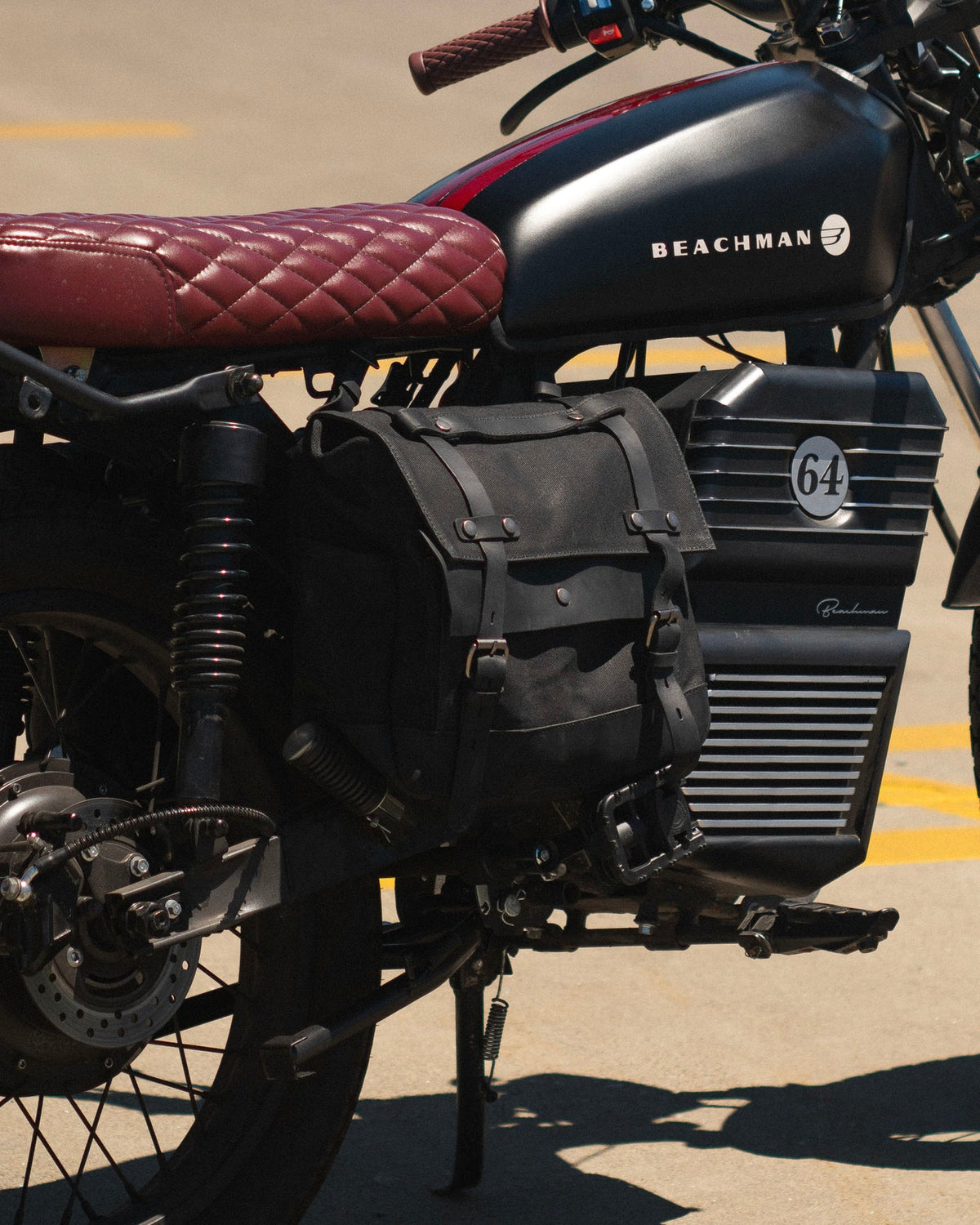 Beachman Midnight Black Saddlebag