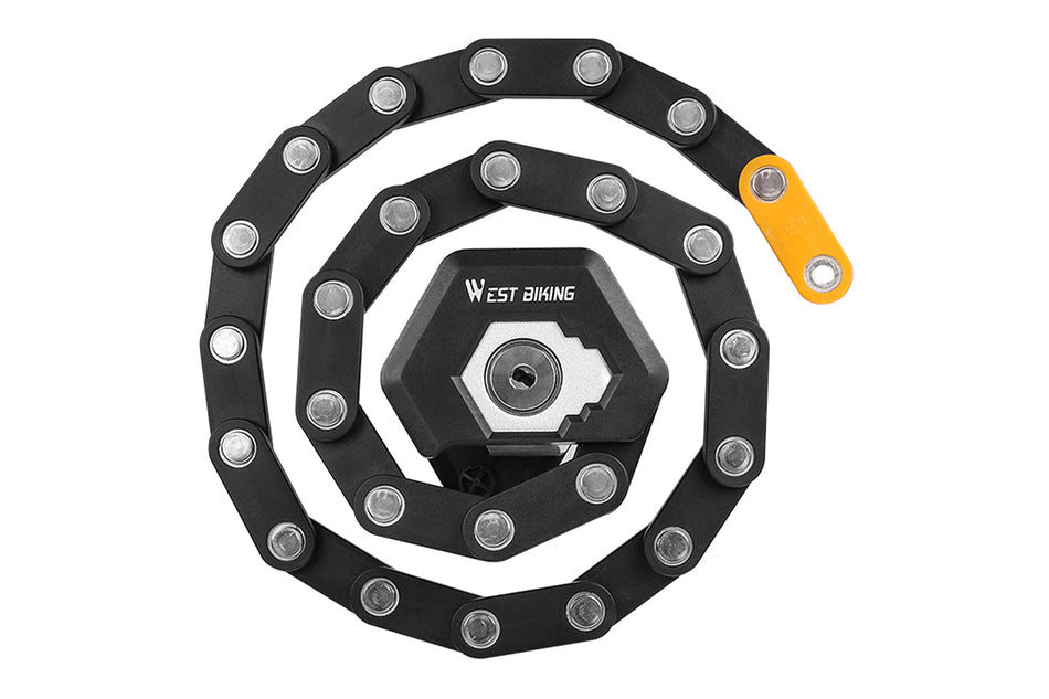 Emmo West Biking Folding Hexachain Bicycle Lock