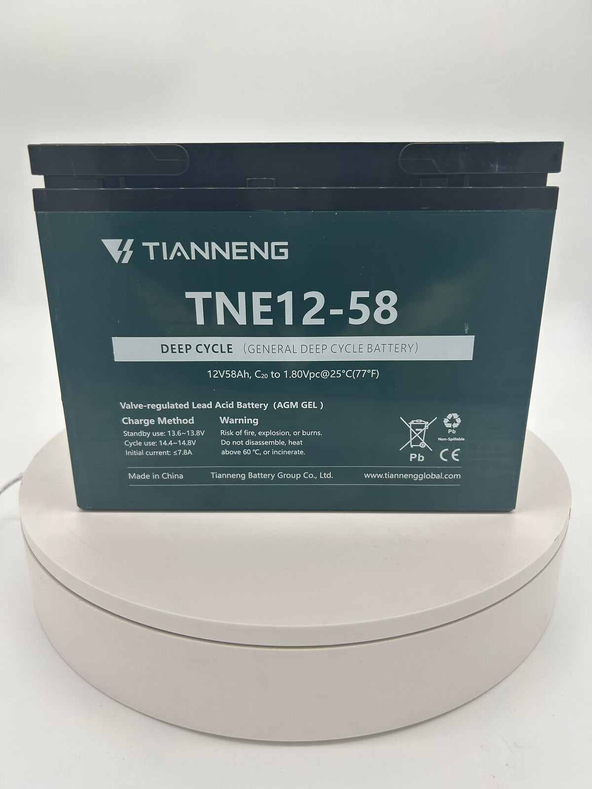 Tianneng 12v58Ah Sealed Lead Acid Battery