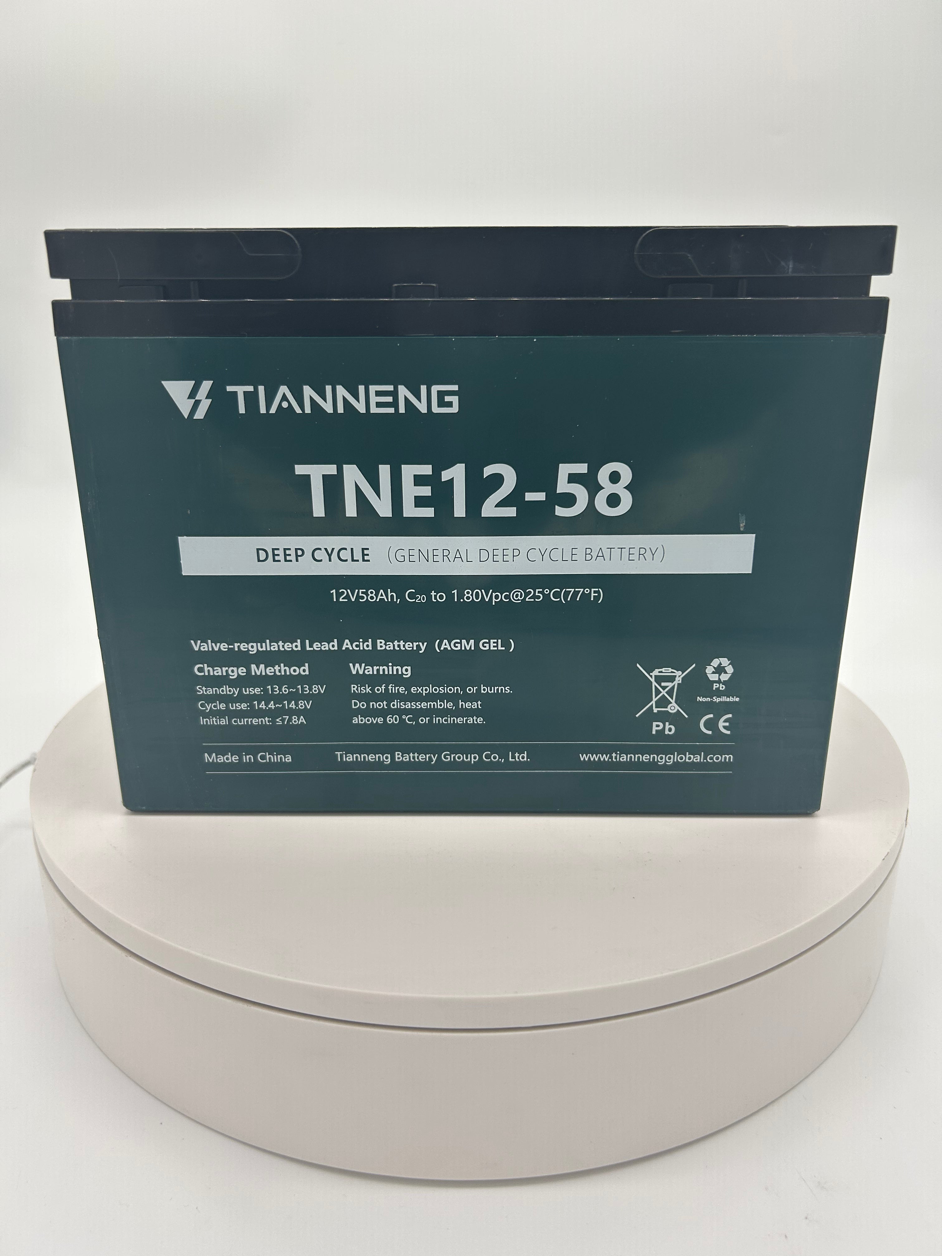 Tianneng 12v58Ah Sealed Lead Acid Battery