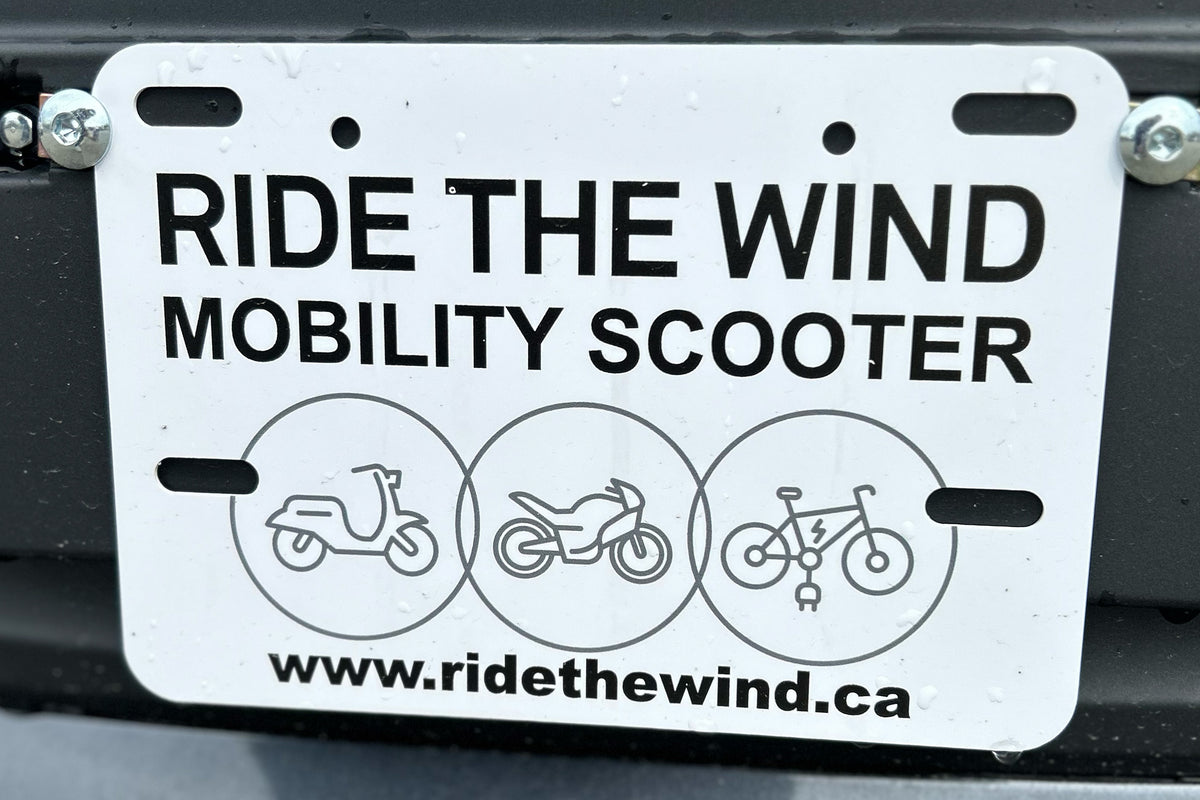 Enclosed Mobility Scooter Plate