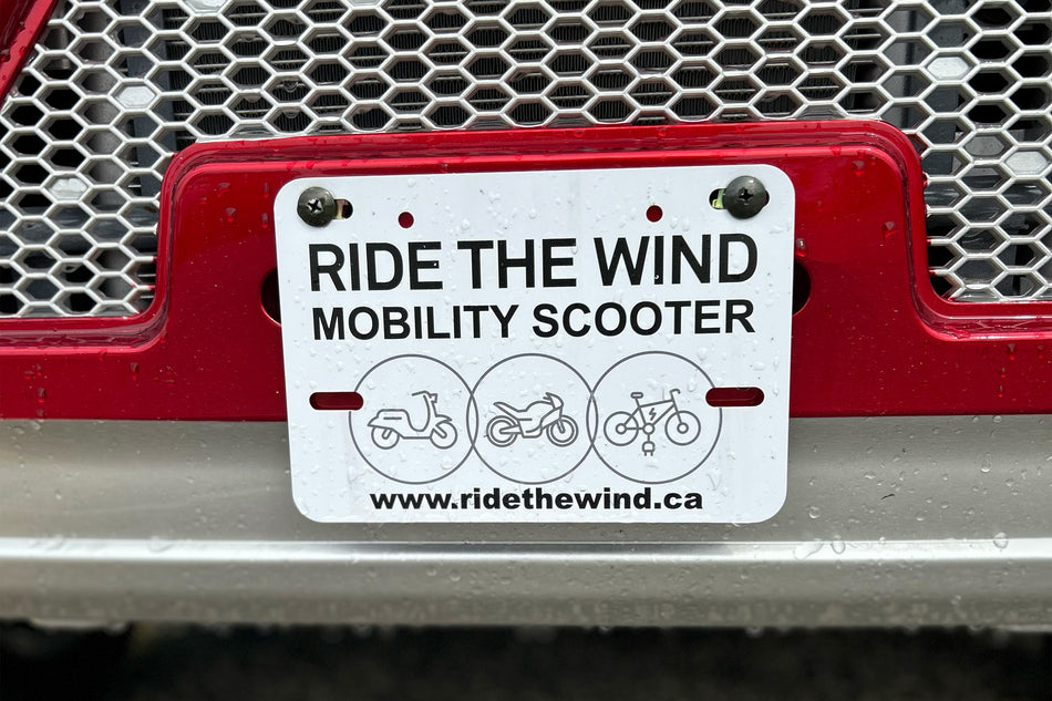 Enclosed Mobility Scooter Plate