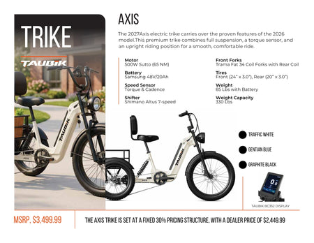 COMING SOON - 2027 Taubik Axis | Electric Tricycle