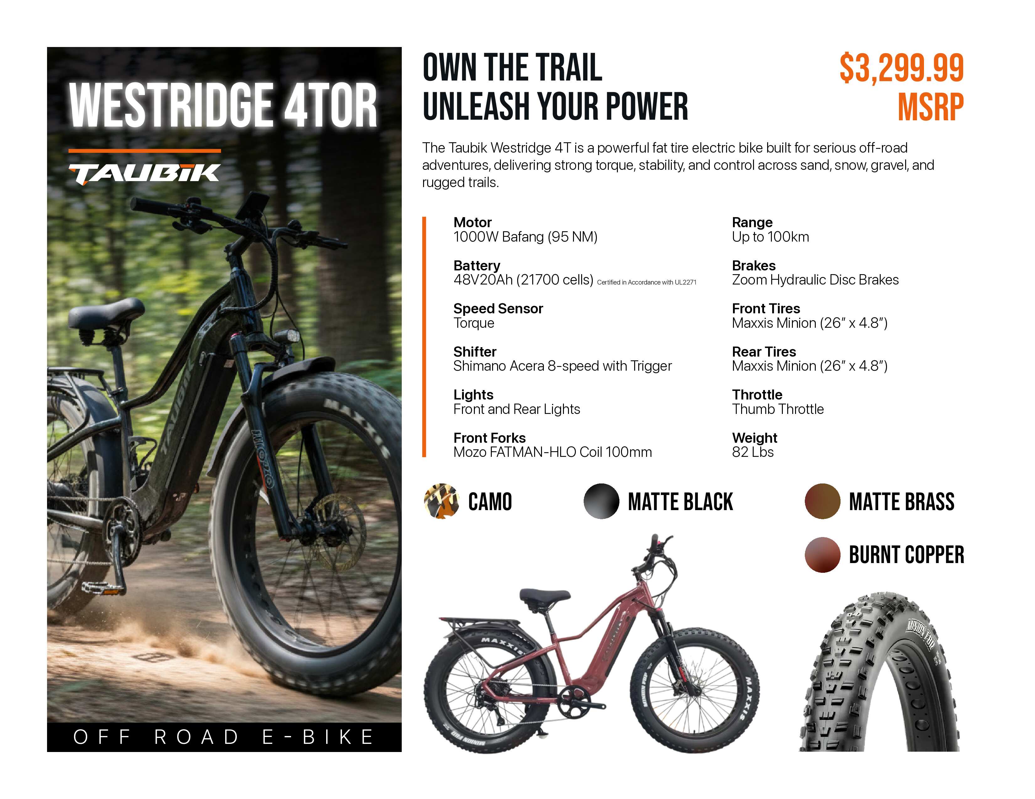 2026 Taubik Westridge 4t Off Road