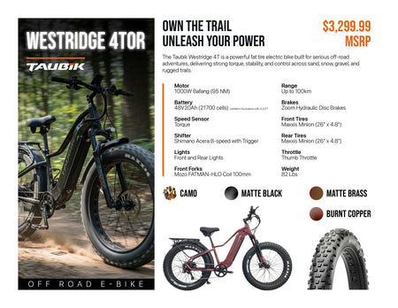 2026 Taubik Westridge 4t Off Road