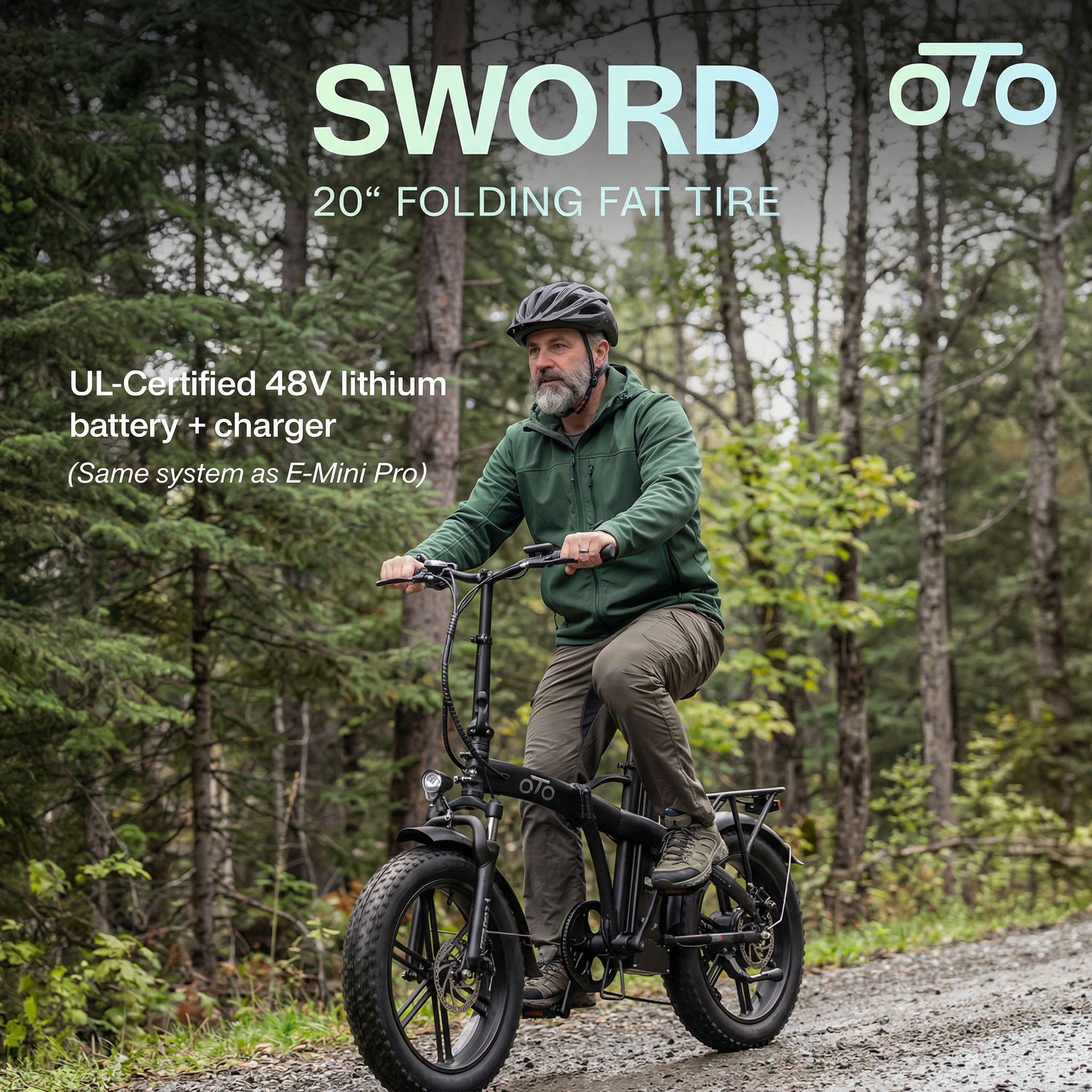 OTO Sword | 20" Folding Fat Tire Electric Bicycle