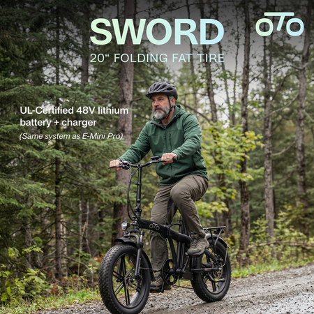 OTO Sword | 20" Folding Fat Tire Electric Bicycle