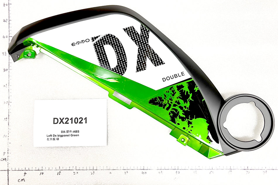 Emmo DX - Big Left Side Panel - Grey/Red/Green