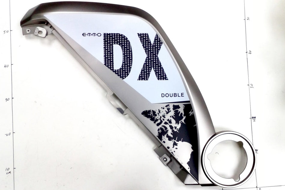 Emmo DX - Big Left Side Panel - Grey/Red/Green