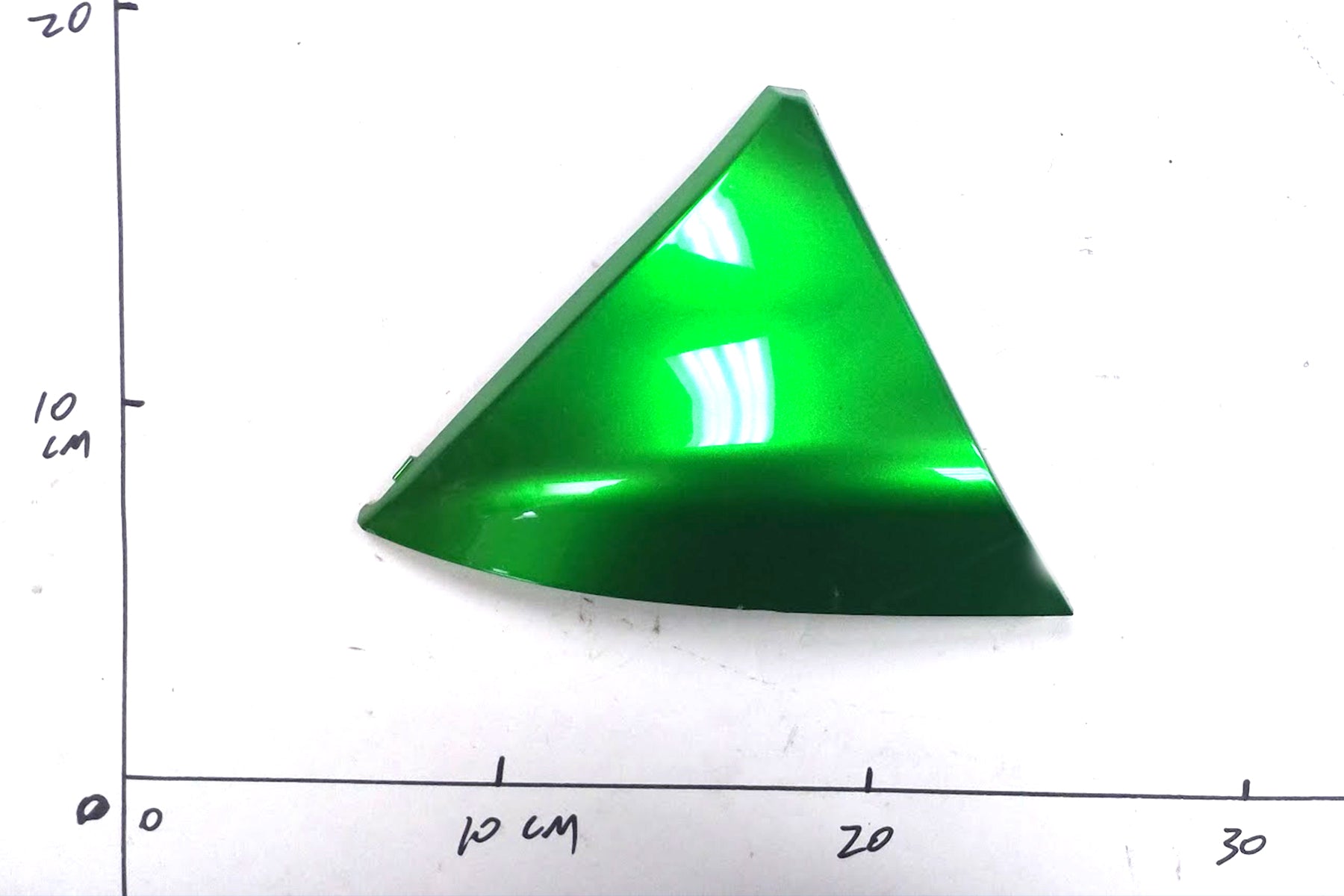 Emmo DX - Storage Box/Tank Left Triangle Panel - Red/Green/Grey