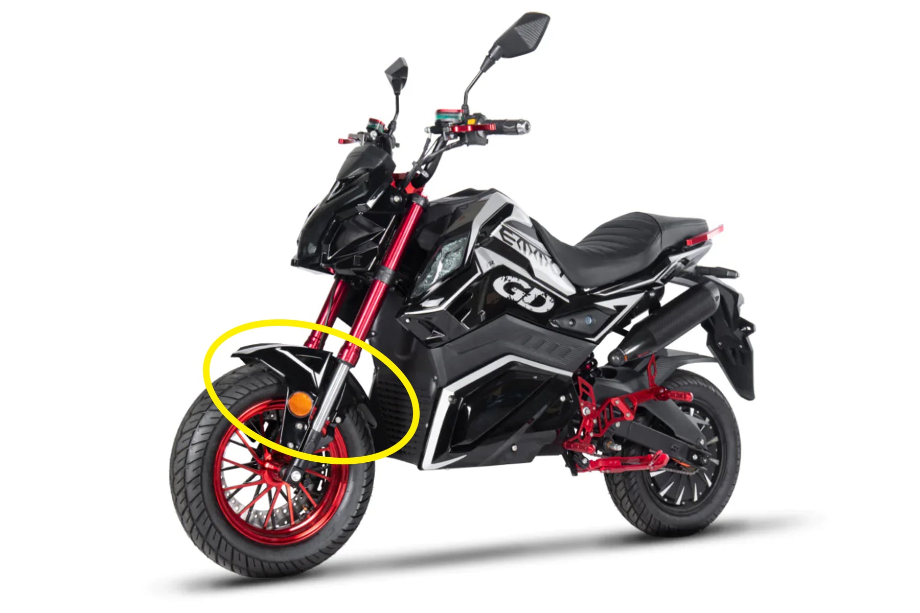Emmo Gandan - Front Fender - Red/Blue/Black