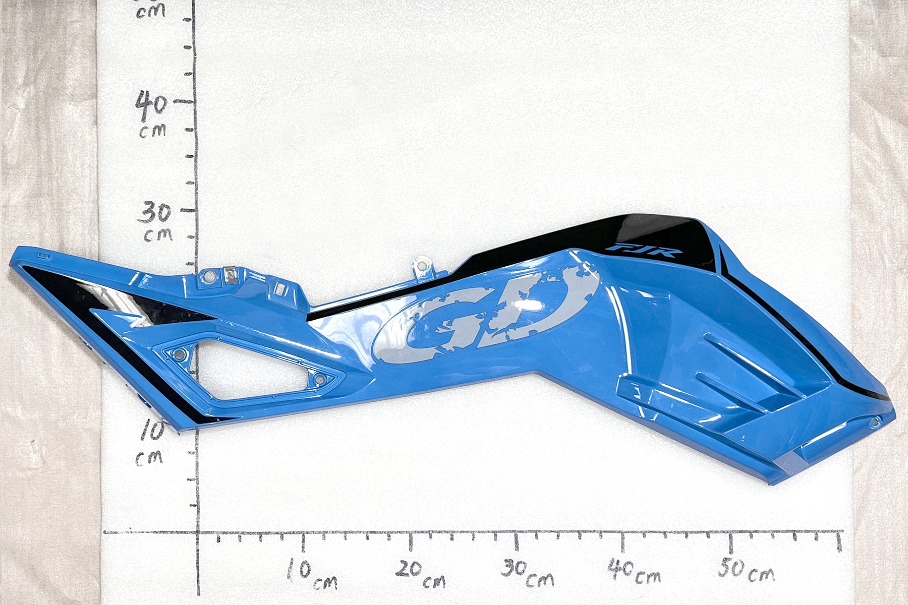 Emmo Gandan - Gastank Side Panel - Red/Blue/Black