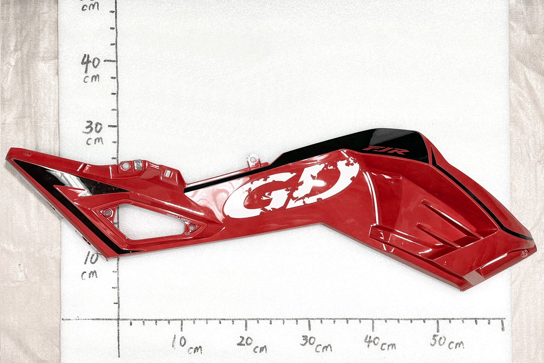 Emmo Gandan - Gastank Side Panel - Red/Blue/Black