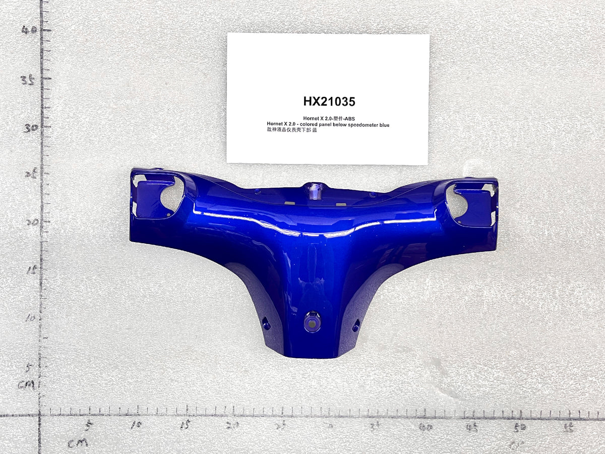 Emmo Hornet X 2.0 - Colored Panel Below Speedometer - Blue/Red