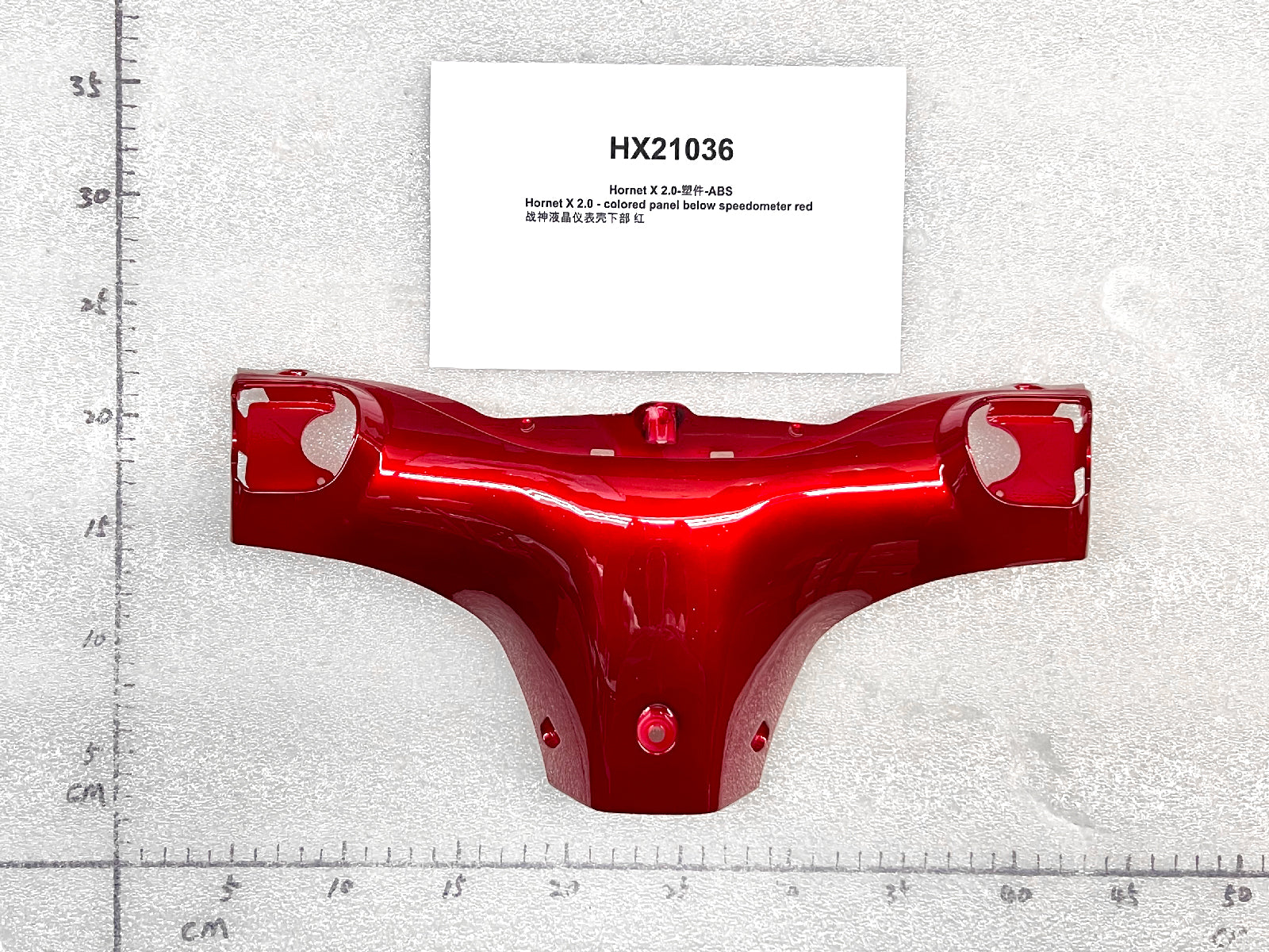 Emmo Hornet X 2.0 - Colored Panel Below Speedometer - Blue/Red