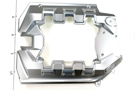 Emmo Kamen - Large Battery Box Panel - Silver/Red/Black