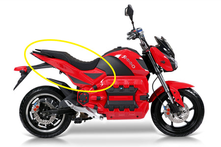 Emmo Kamen - Under Seat Panel - Red/Black/Silver