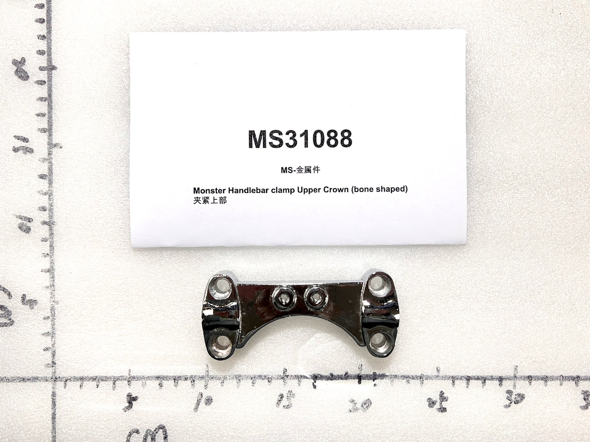 Emmo Monster - Handlebar Clamp Upper Crown (Bone Shaped)