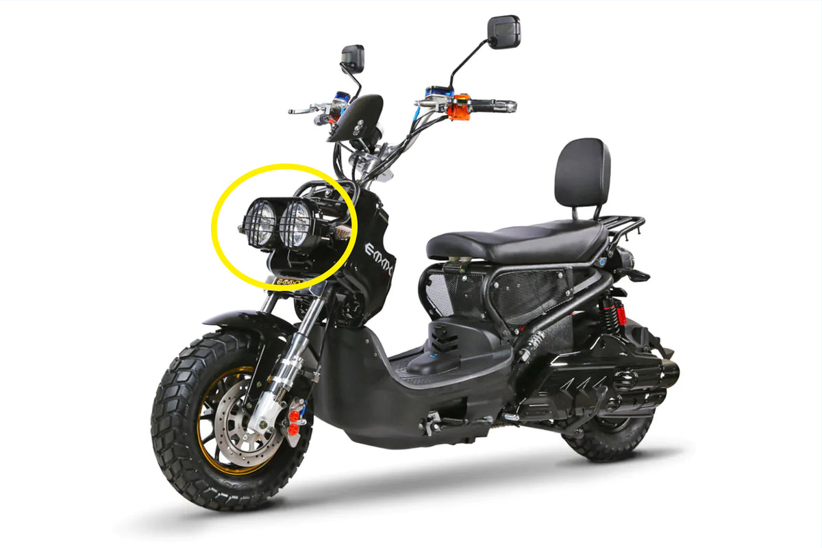 Emmo Monster - Panel Above Headlights - Black/Camo/Red/Blue