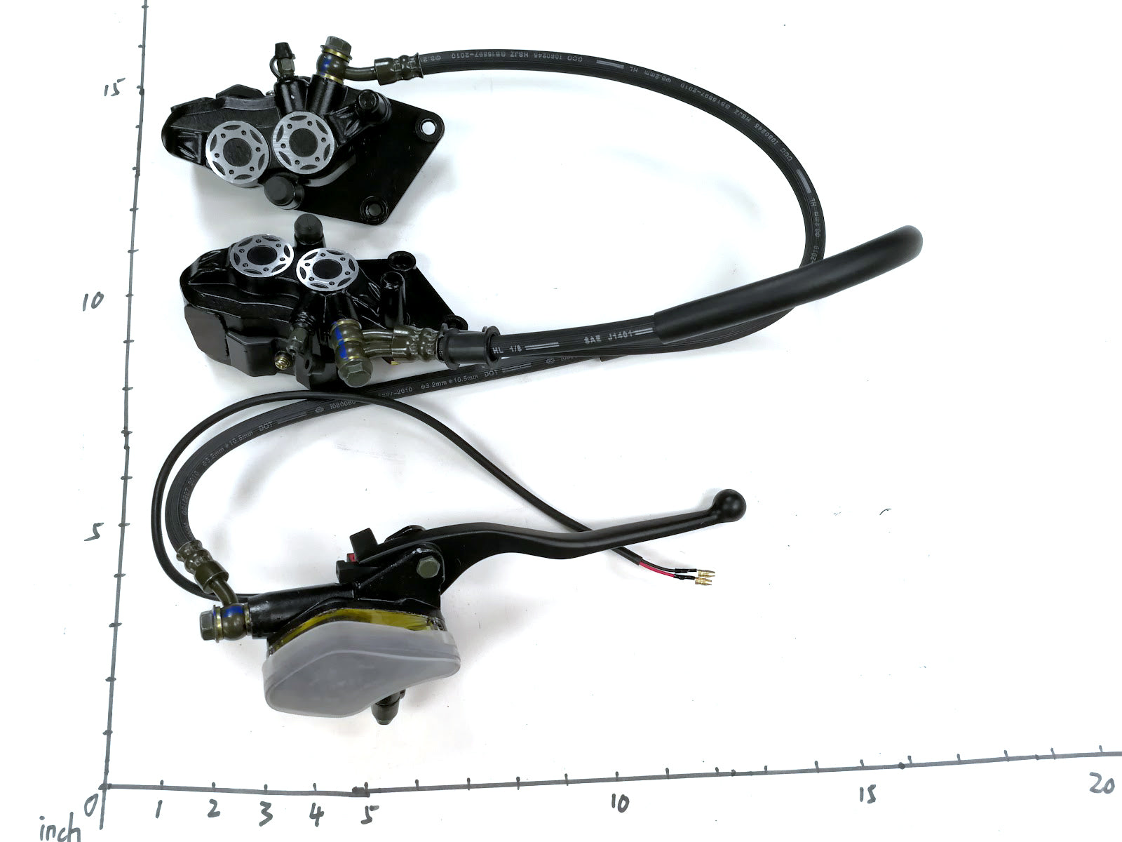 Emmo Zone GTS/Max - Front Hydraulic Brake Assembly (Non-Adjustable Lever)