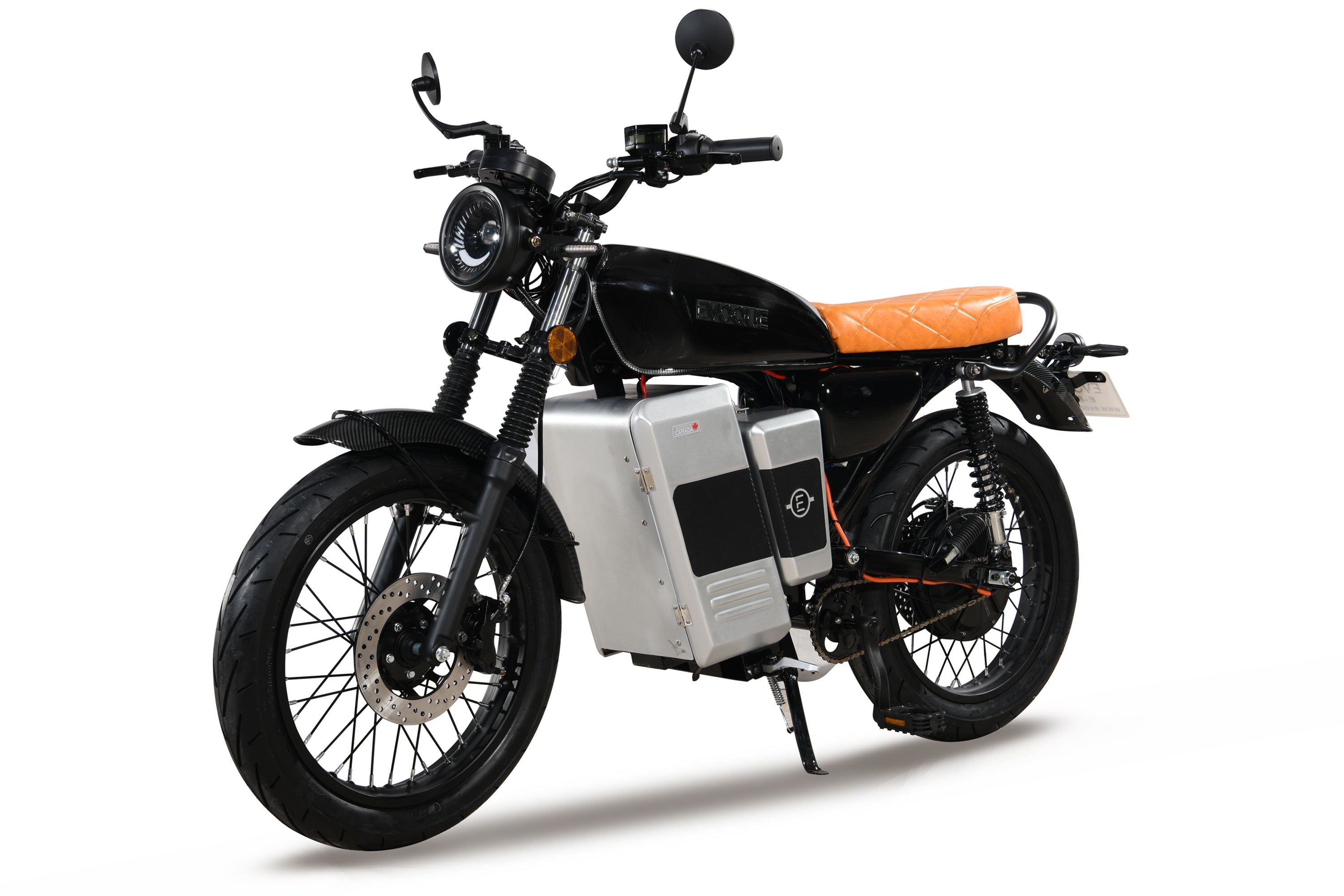 Evoque Legacy 2025 72V Classic Scrambler Motorcycle | Electric Motorcycle Style