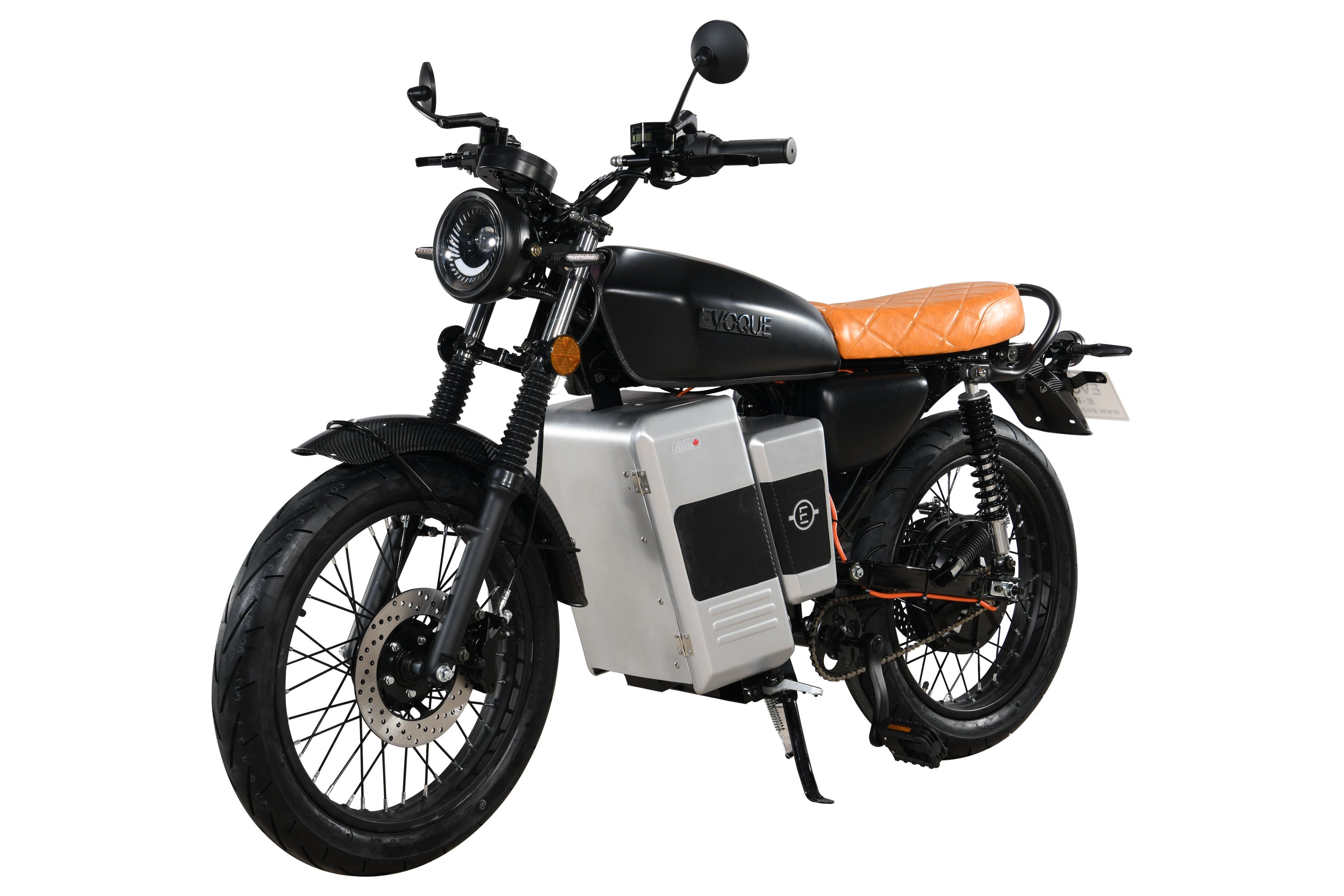 Evoque Legacy 2025 72V Classic Scrambler Motorcycle | Electric Motorcycle Style