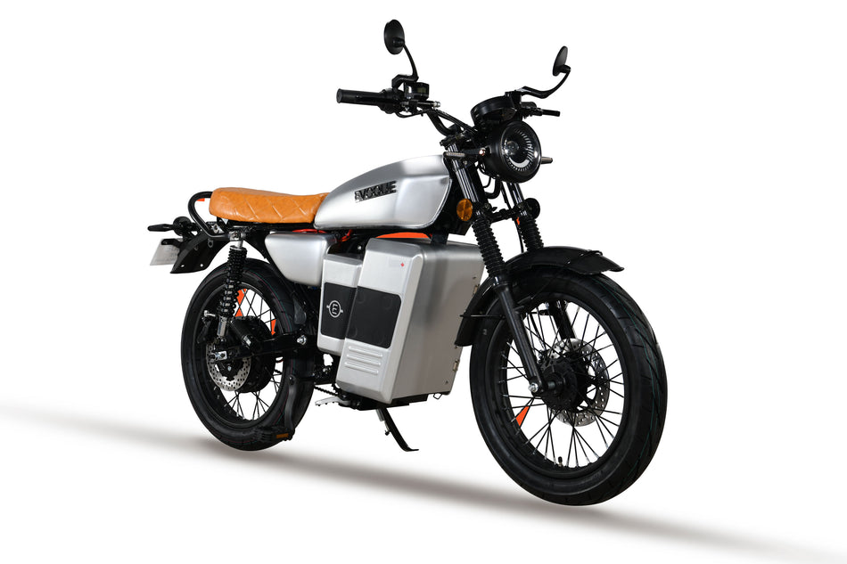 Evoque Legacy 2025 72V Classic Scrambler Motorcycle | Electric Motorcycle Style