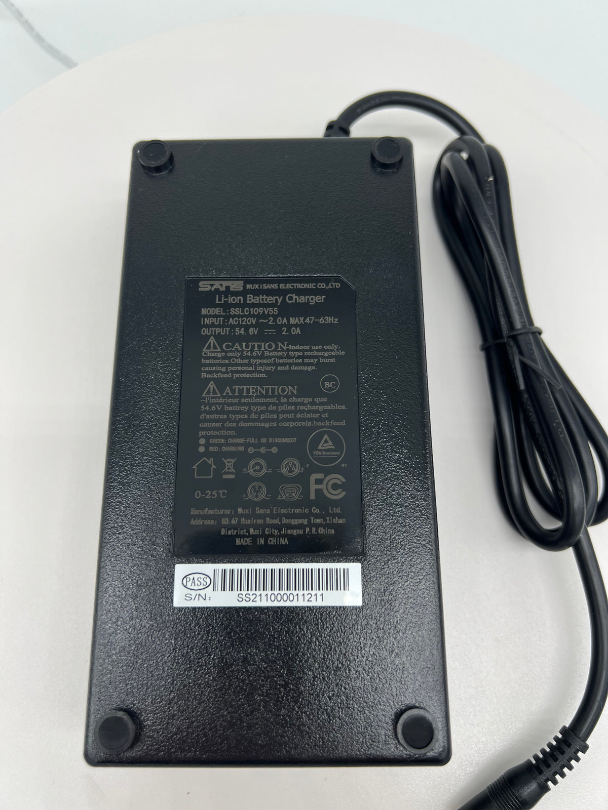 48v Emmo Lithium Bicycle Charger