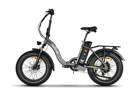 20 inch electric bicycle wheel Oiios Electo Folding Electric Bike - Fat Tire - Step Through - UL Certified 48V15.6Ah 750W - Color Display